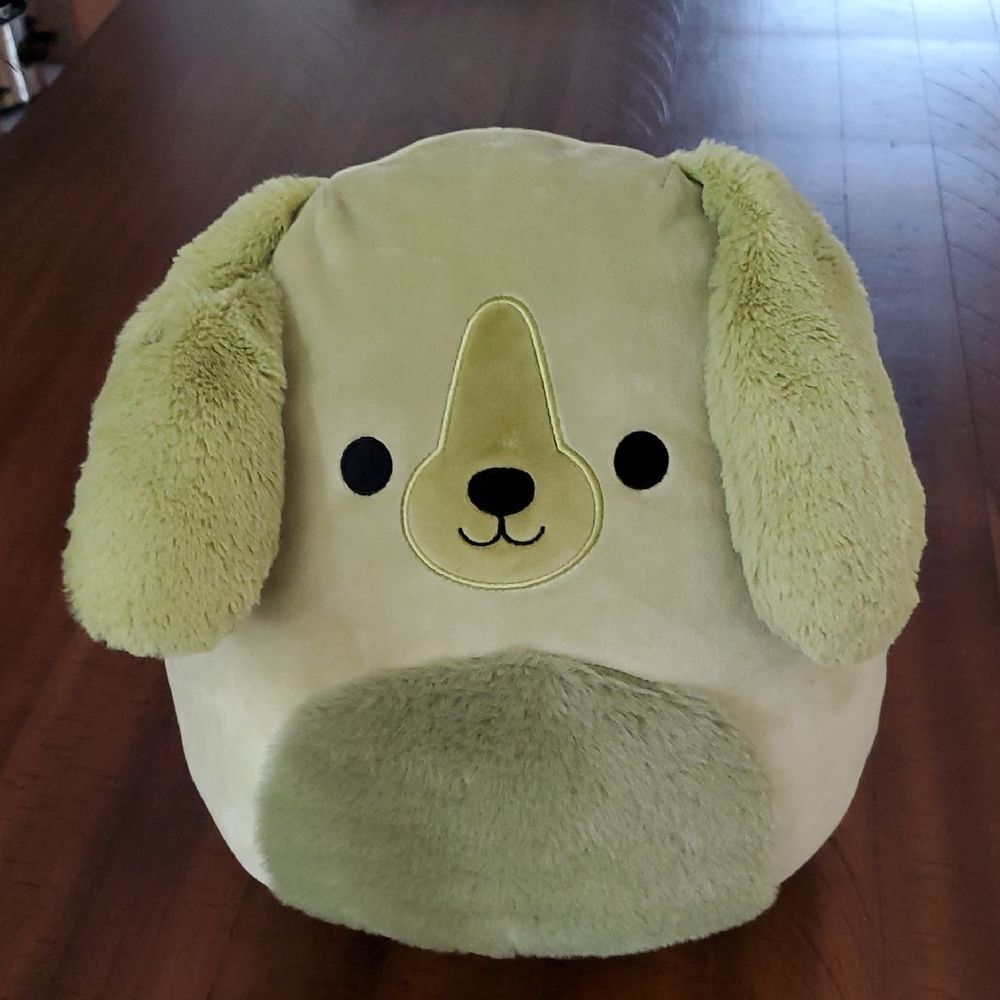 NWT Squishmallows Brad Green Dog Stuffed Animal
